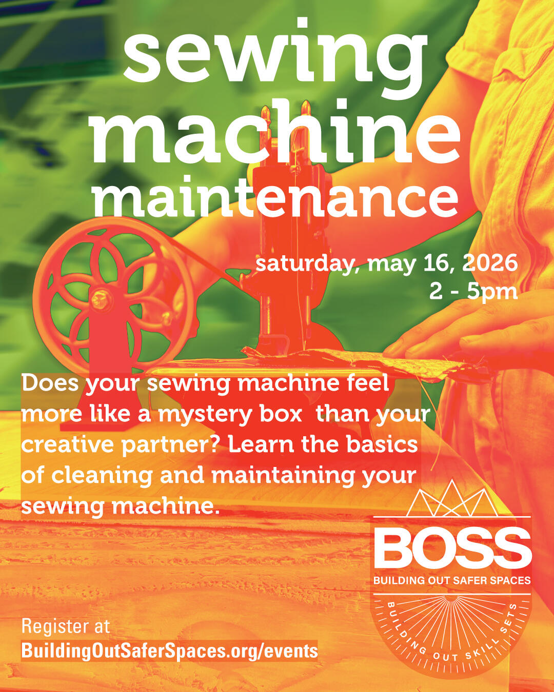 Campaign cover image for 5/16 Sewing Machine Maintenance