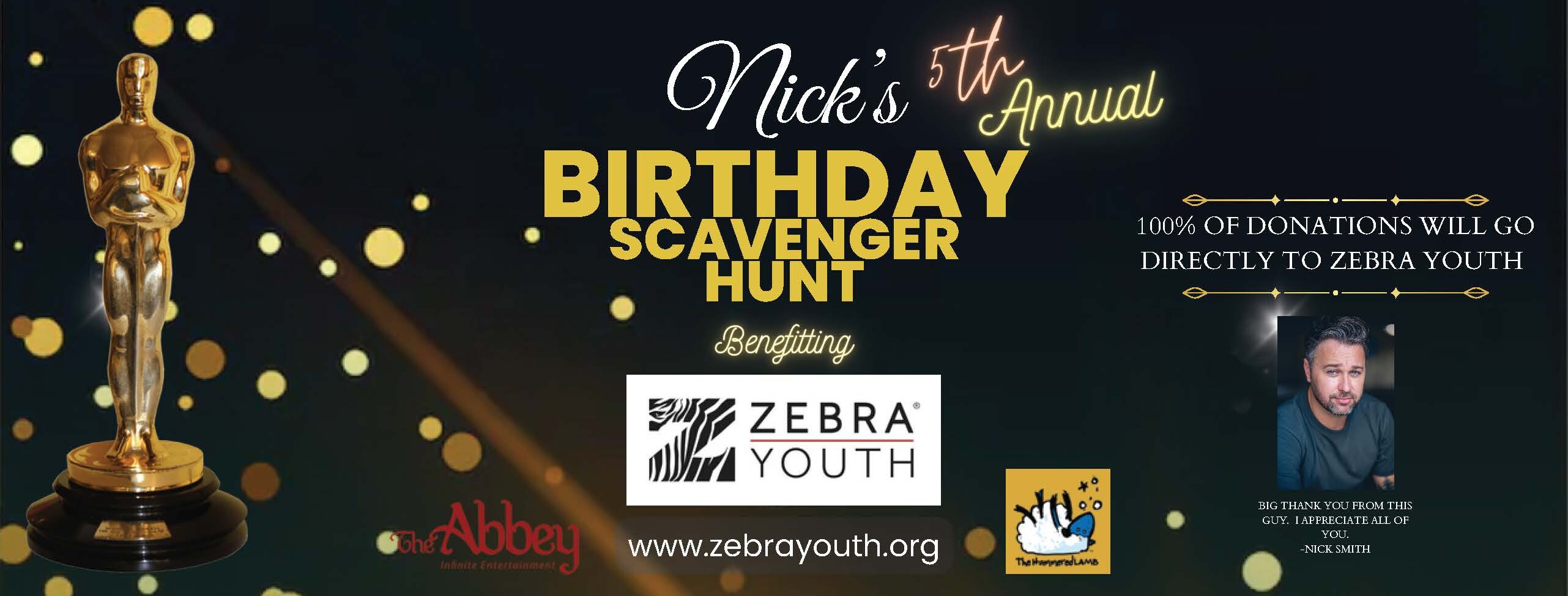 Campaign cover image for Nick's Birthday Scavenger Hunt