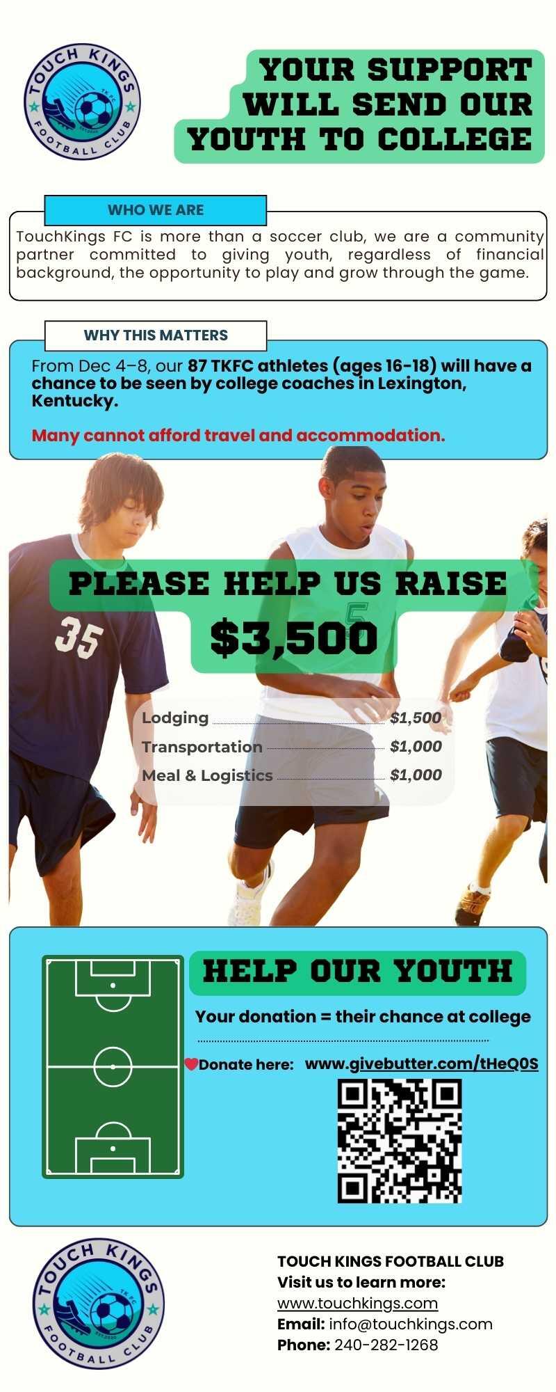 Campaign cover image for TKFC No Player Left Behind Fund