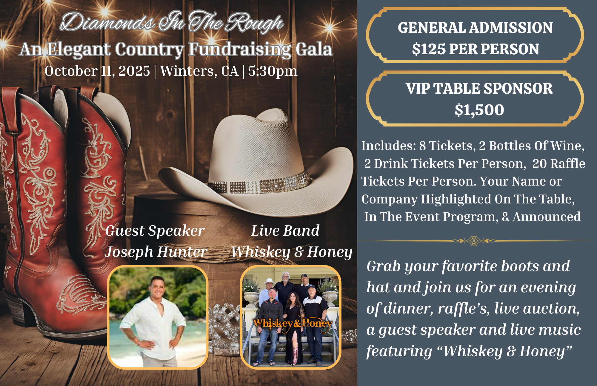 Campaign cover image for Diamonds In The Rough: An Elegant Country Fundraising Gala