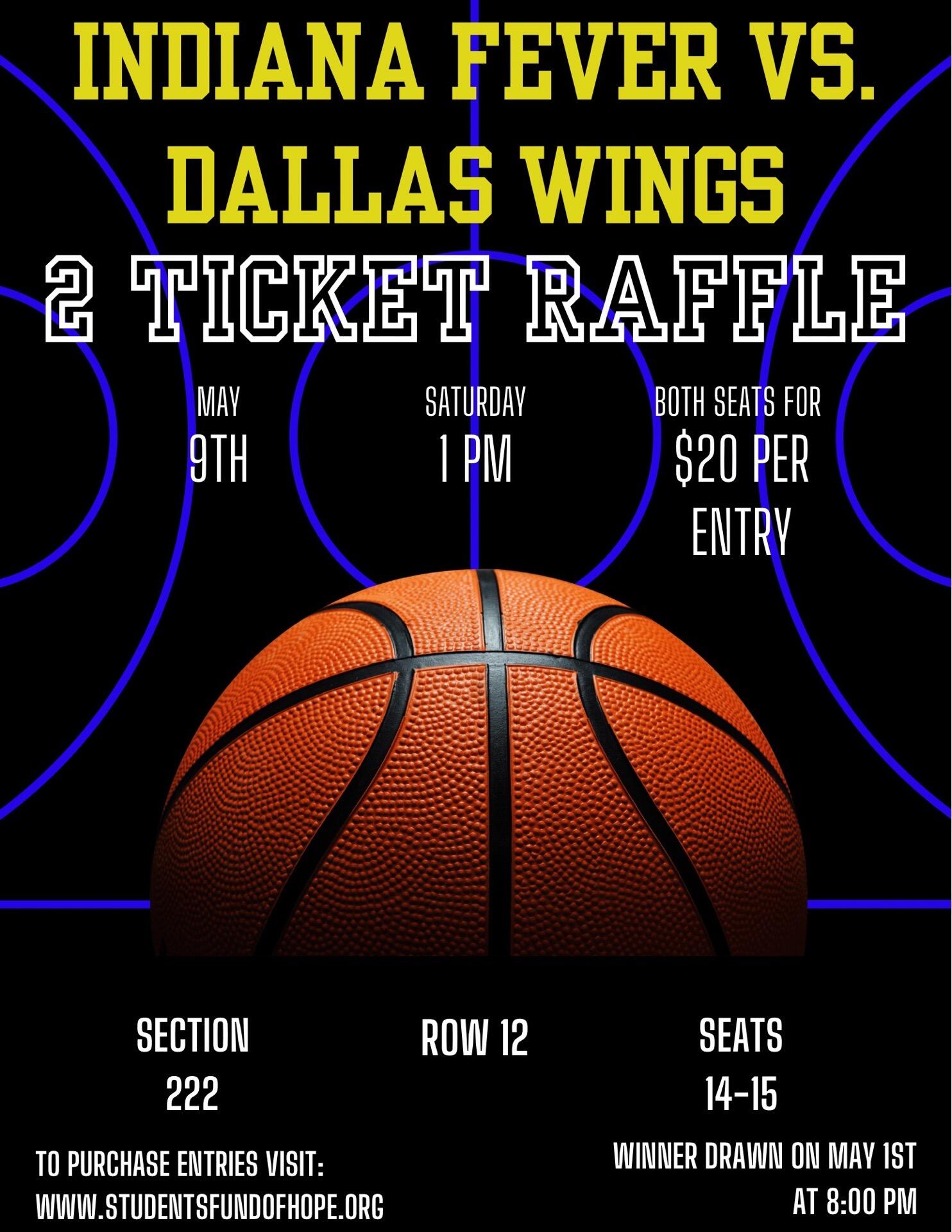 Campaign cover image for Fever Vs Wings Raffle