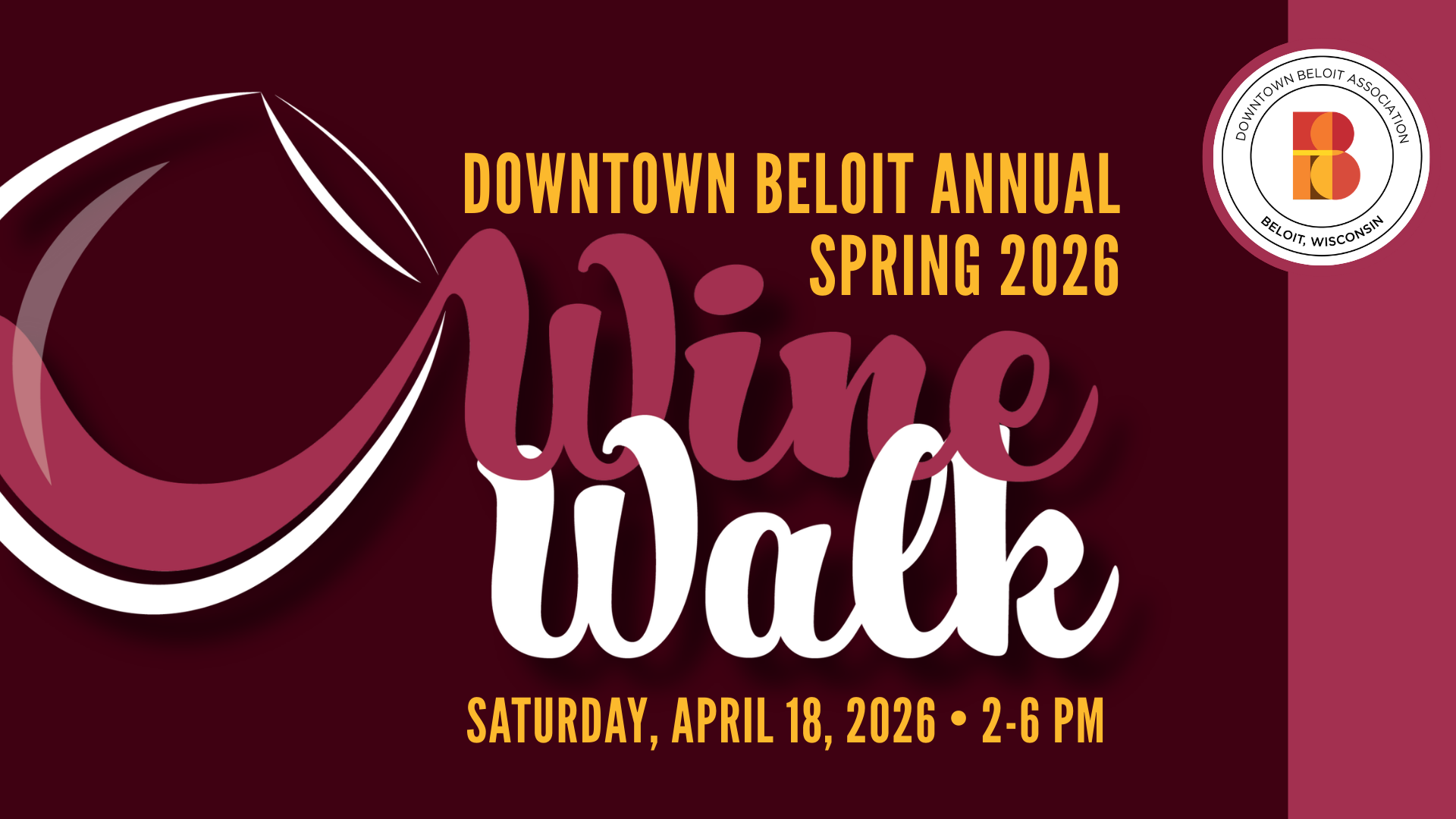 Campaign cover image for Downtown Beloit Spring Wine Walk 2026