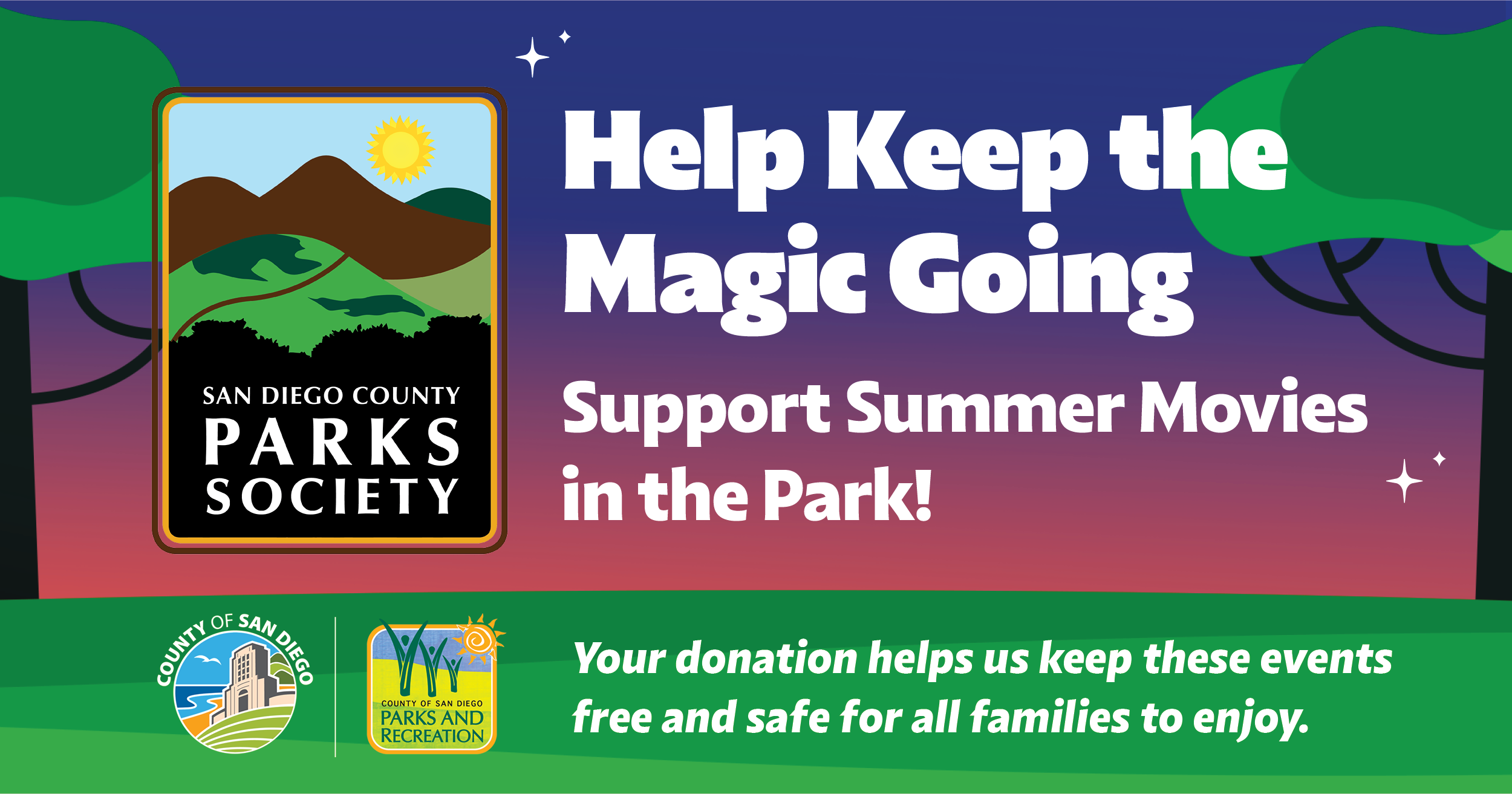 Campaign cover image for 2025 Summer Movies in the Park