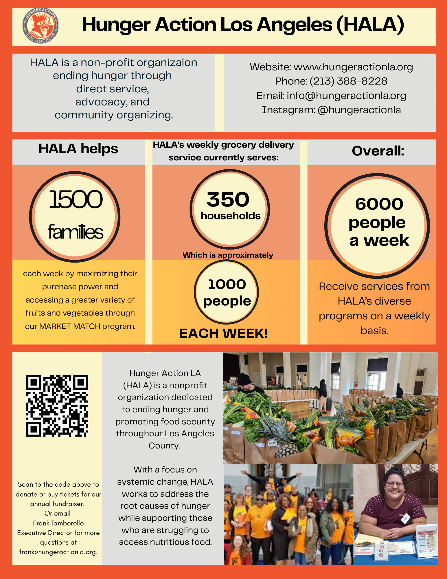 Campaign cover image for Donate to support HALA’s Weekly Food Delivery Program