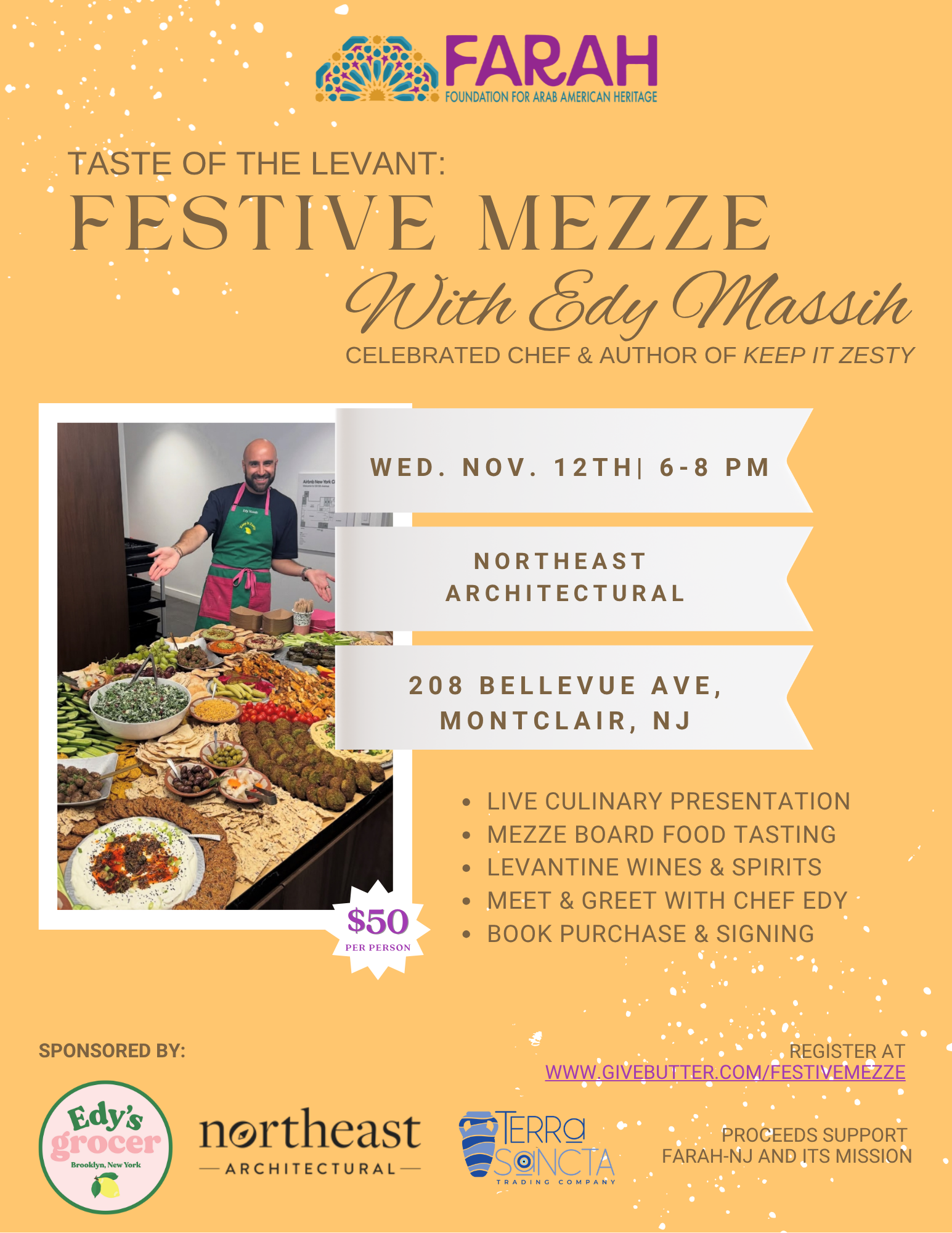 Campaign cover image for Taste of the Levant: FESTIVE MEZZE with Edy Massih