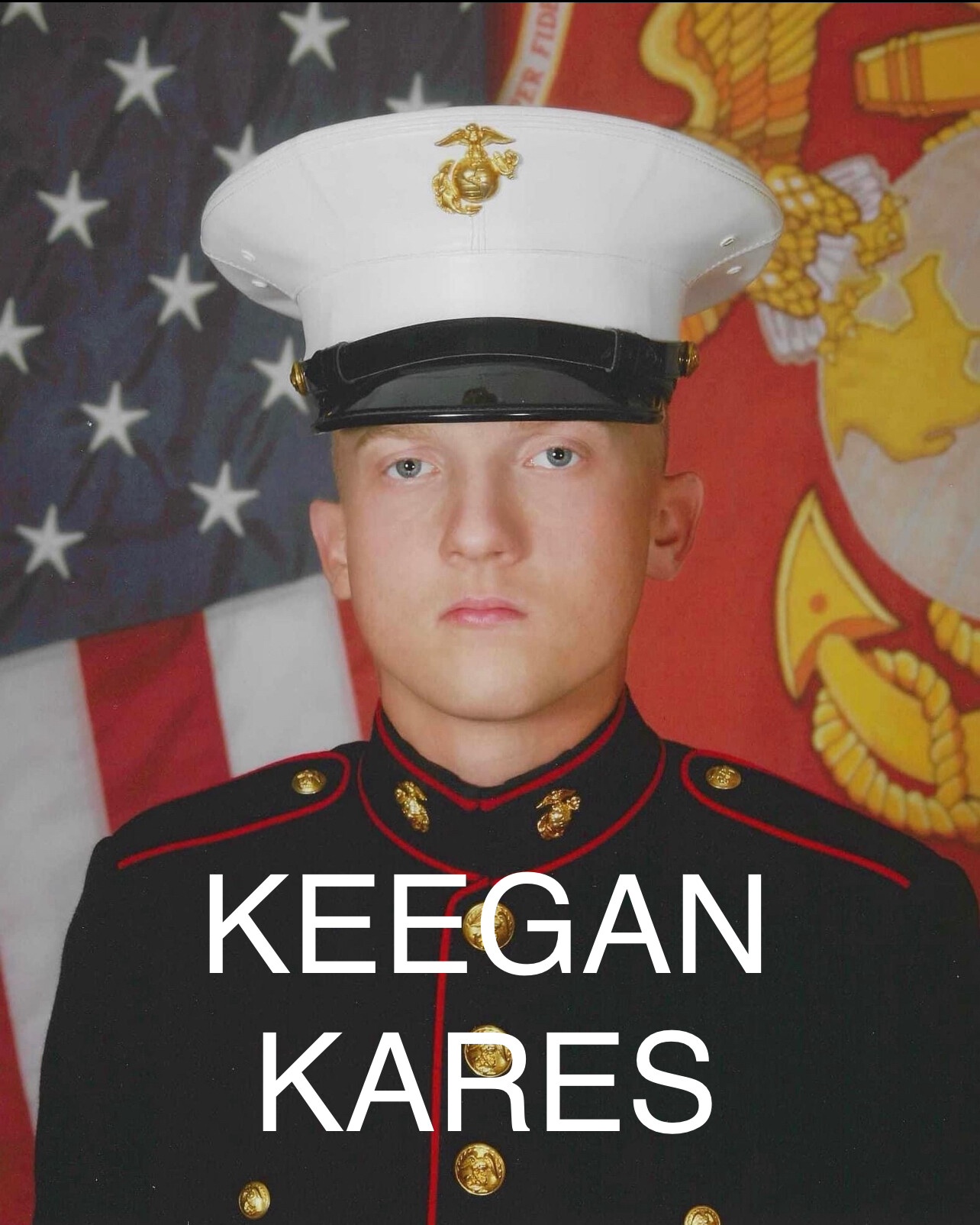 Campaign cover image for KEEGAN KARES, A Memorial Program to LCpl Keegan Thomas Allen, USMC