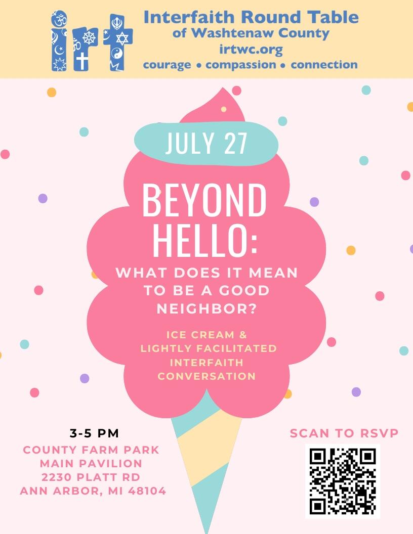 Campaign cover image for IRT Summer Reflection (Beyond Hello: What Does It Mean to be a Good Neighbor?)