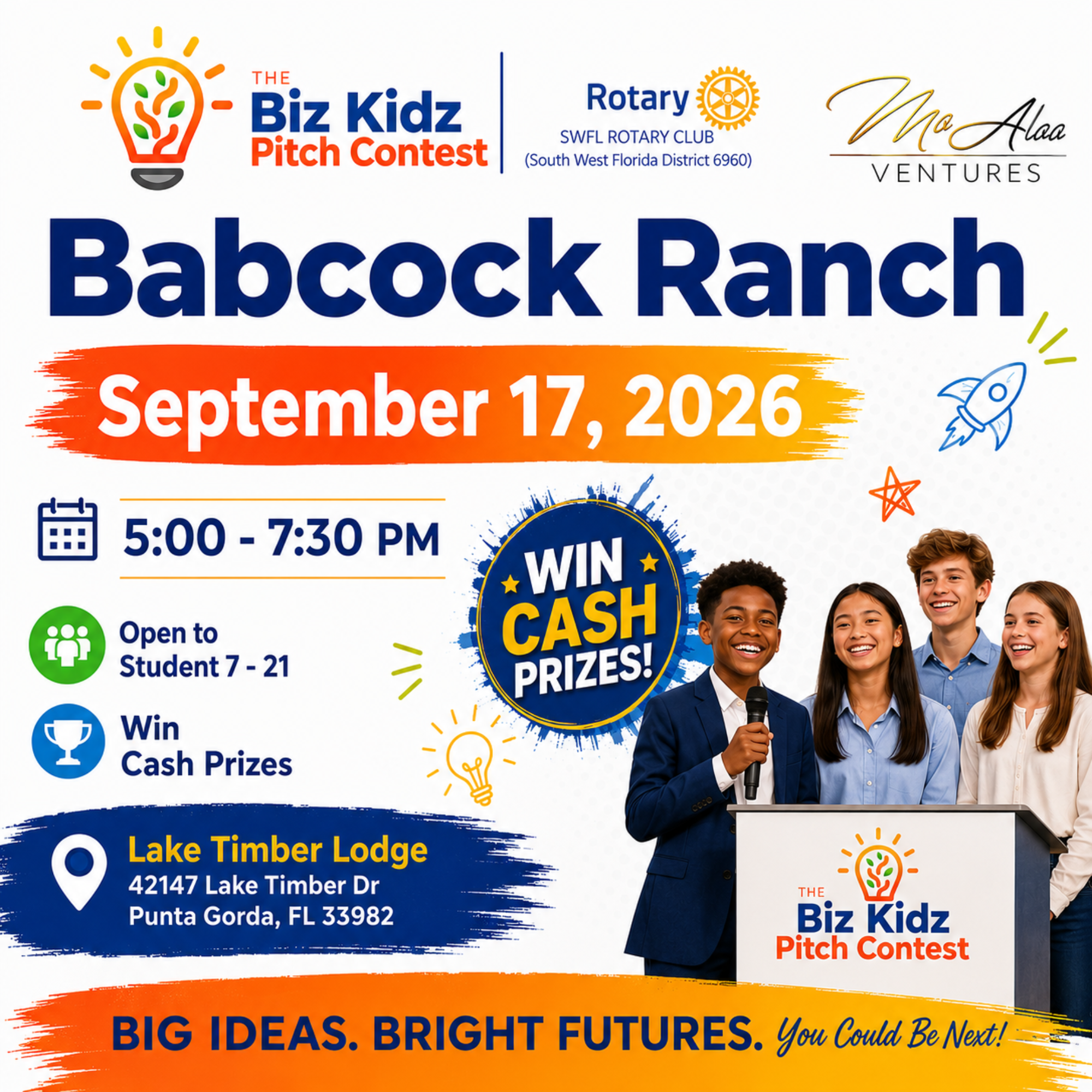 Campaign cover image for Biz Kidz Pitch Contest - Babcock Ranch