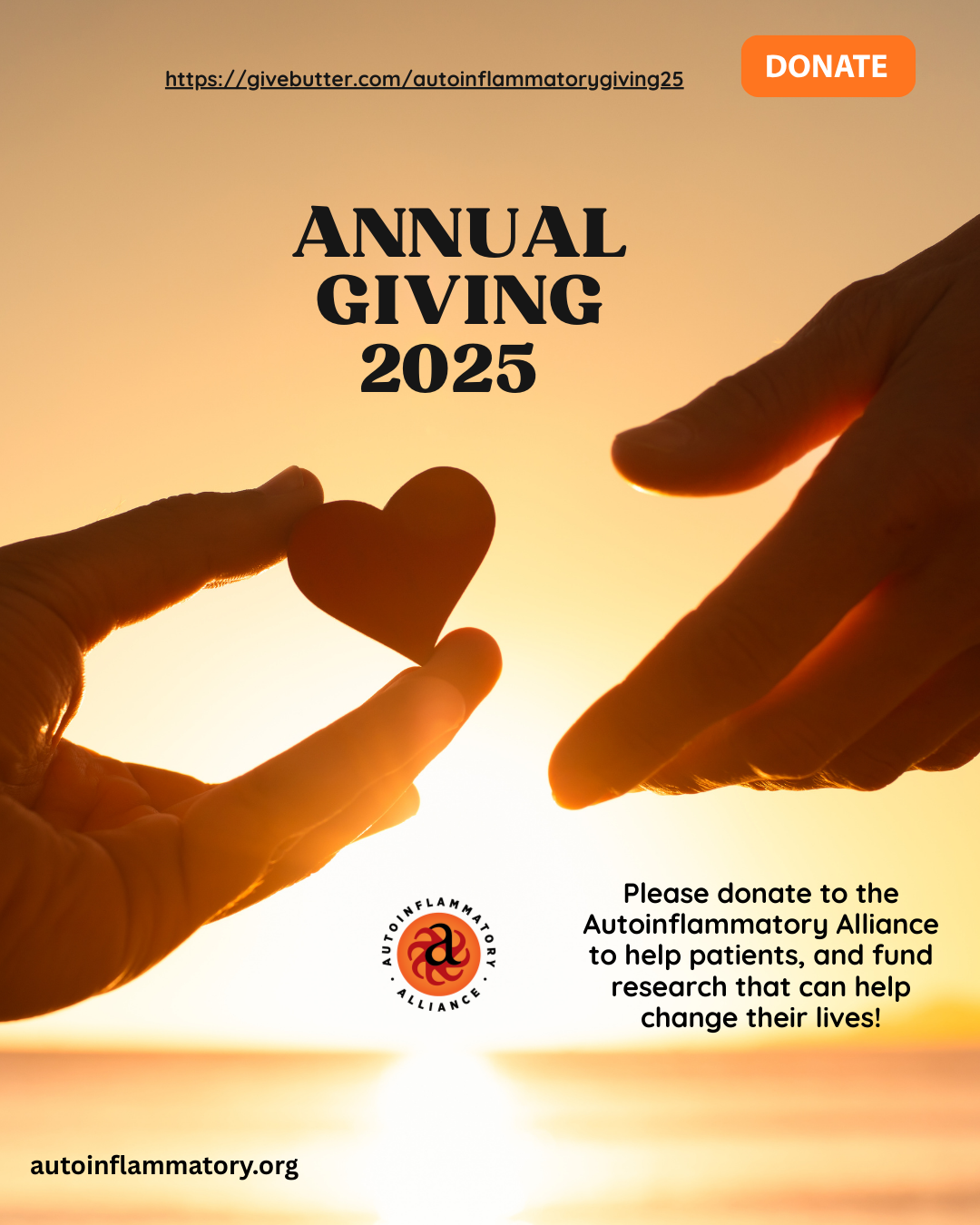 Campaign cover image for Giving Tuesday and Annual Giving: Help Autoinflammatory Patients and Fund Research!