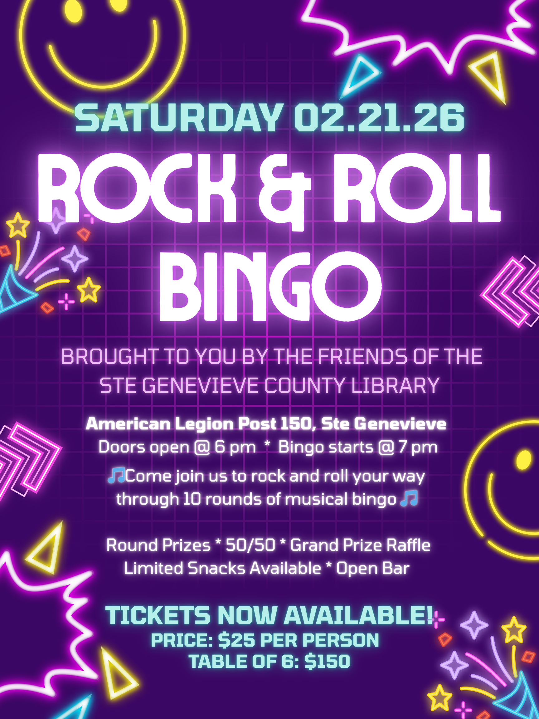 Campaign cover image for Rock & Roll Bingo 2026