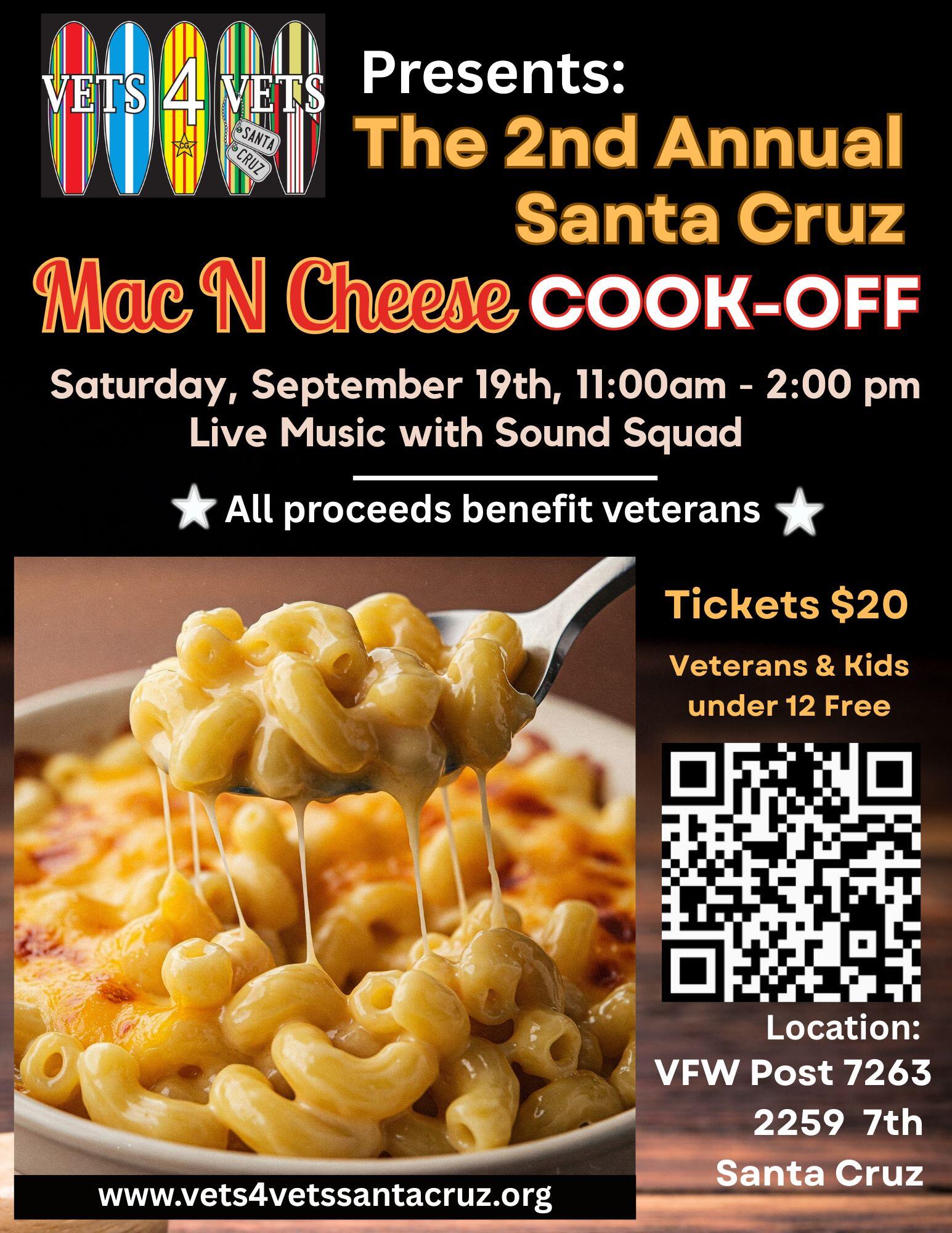 Campaign cover image for Santa Cruz  Mac & Cheese Cook-Off  September 19th