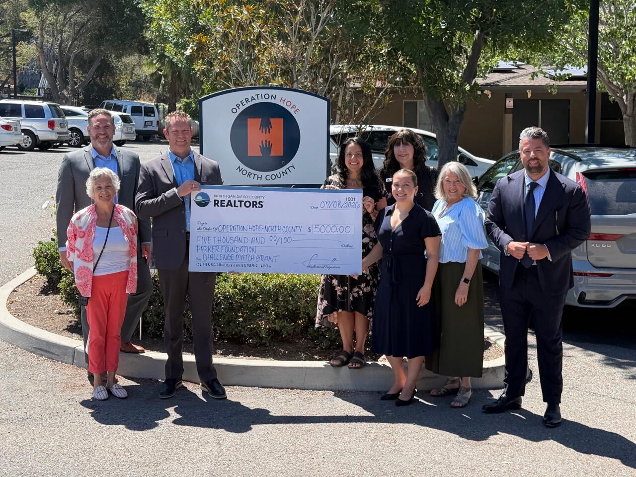 Campaign cover image for Operation HOPE-North County Summer Fundraiser with North San Diego County REALTORS®