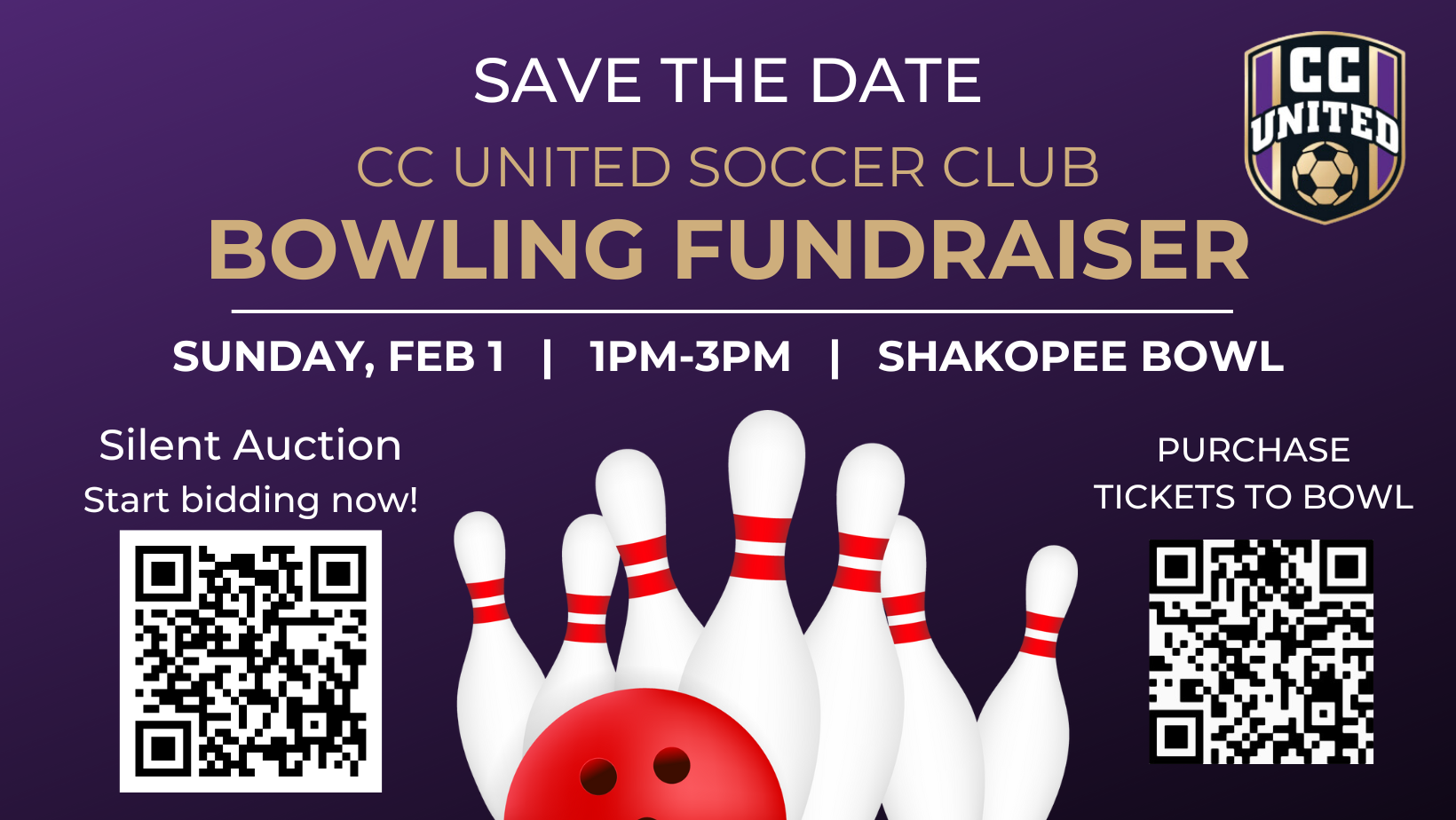 Campaign cover image for 2026 CCU Bowling/Silent Auction Fundraiser