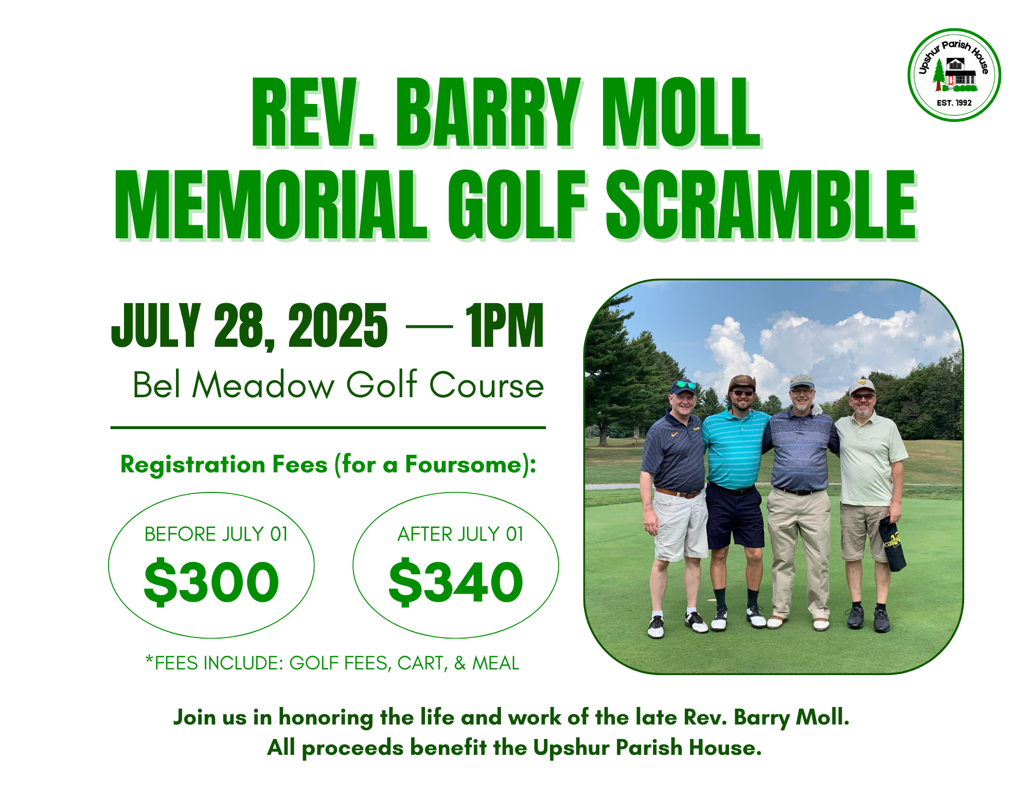 Campaign cover image for Rev. Barry Moll Memorial Golf Scramble