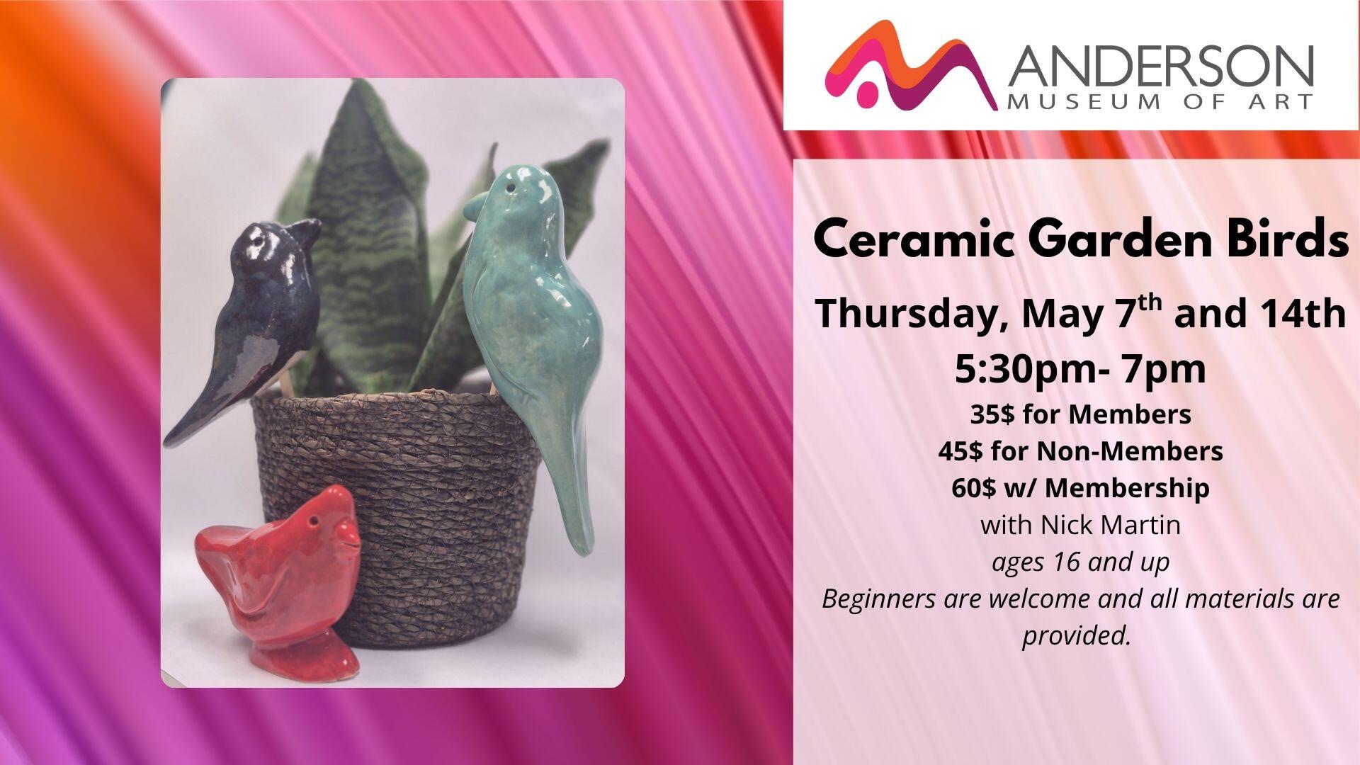 Campaign cover image for Ceramic Garden Birds