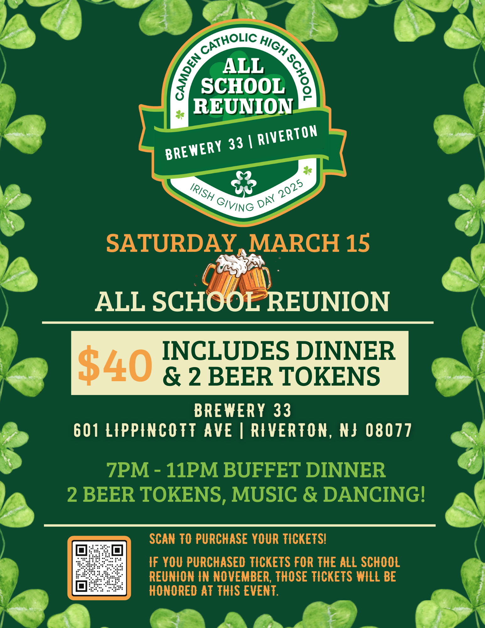 Campaign cover image for All School Reunion at Brewery 33 in Riverton