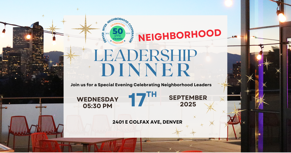 Campaign cover image for Denver Neighborhood Leadership Dinner - 9/17