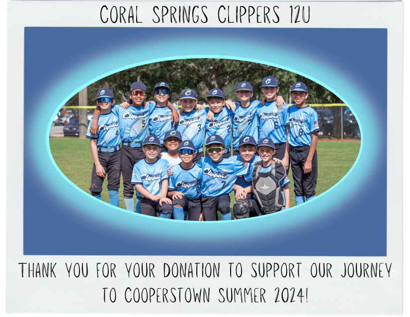 Campaign cover image for Coral Springs Clippers 12u Cooperstown Auction