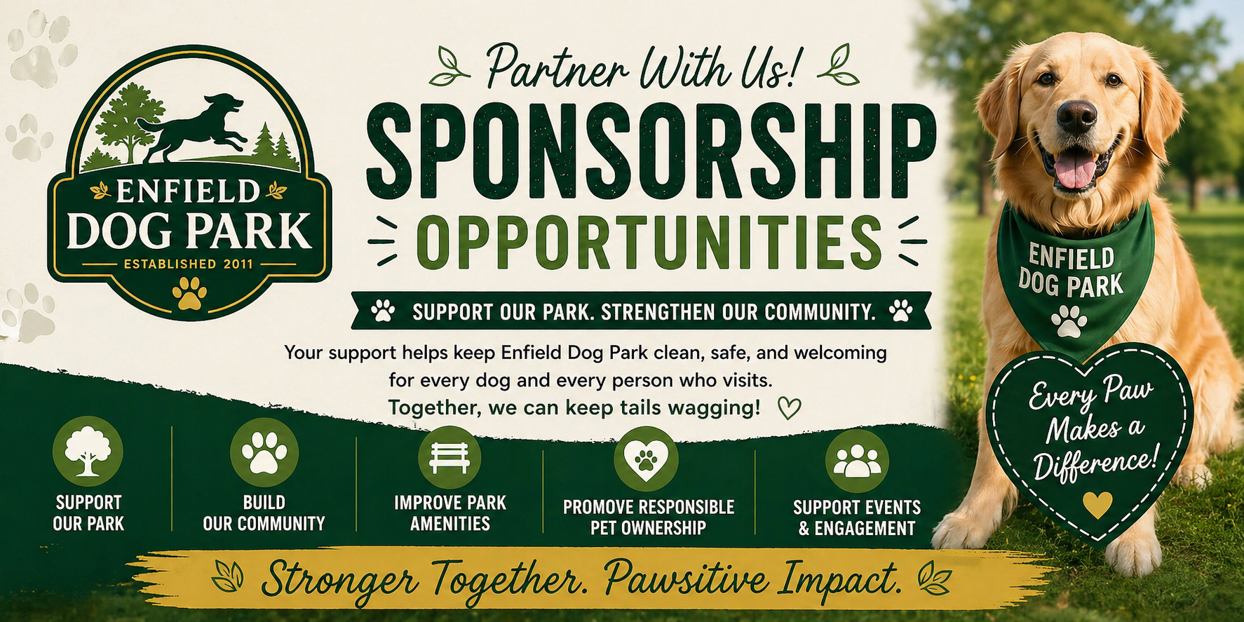 Campaign cover for Sponsor Enfield Dog Park!