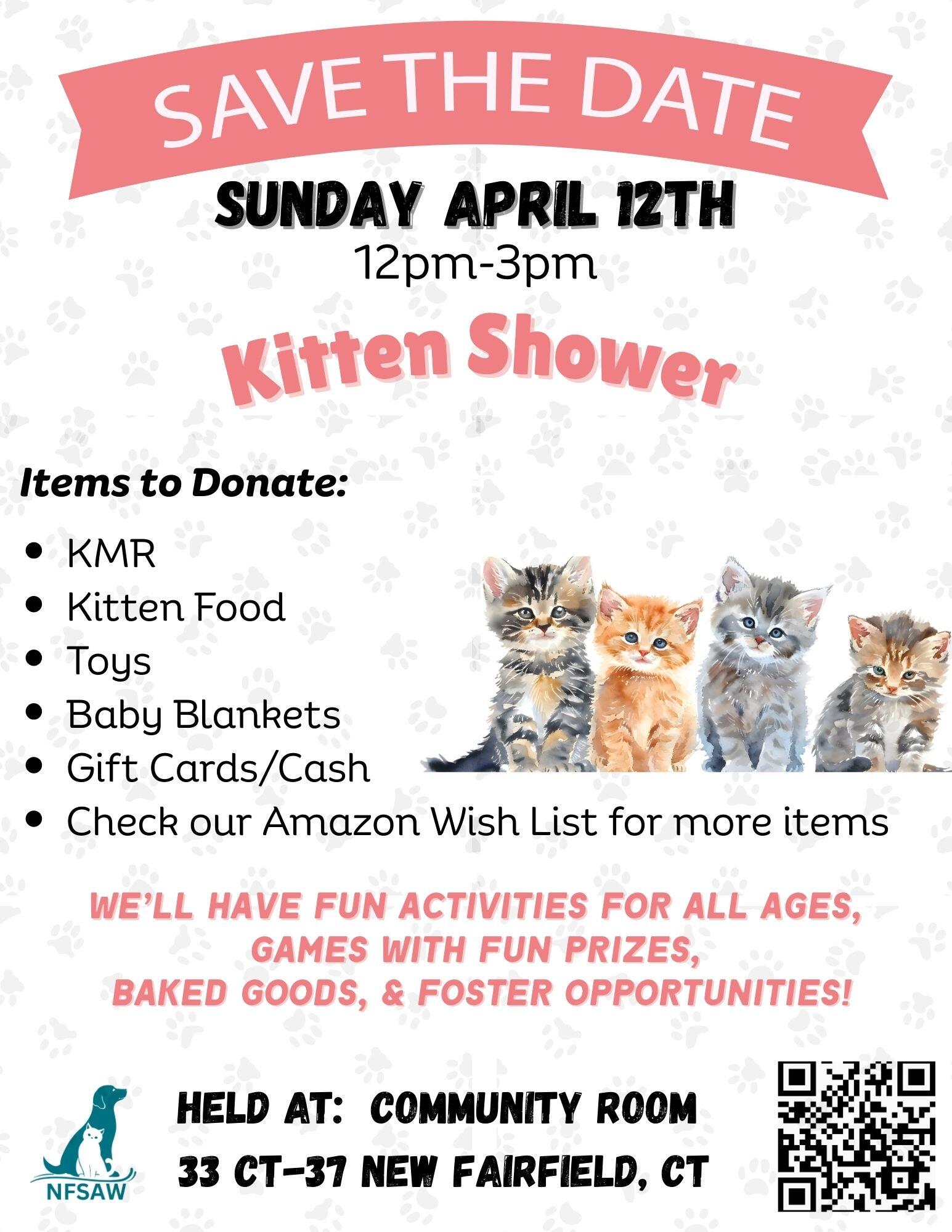 Campaign cover image for 2026 Kitten Shower
