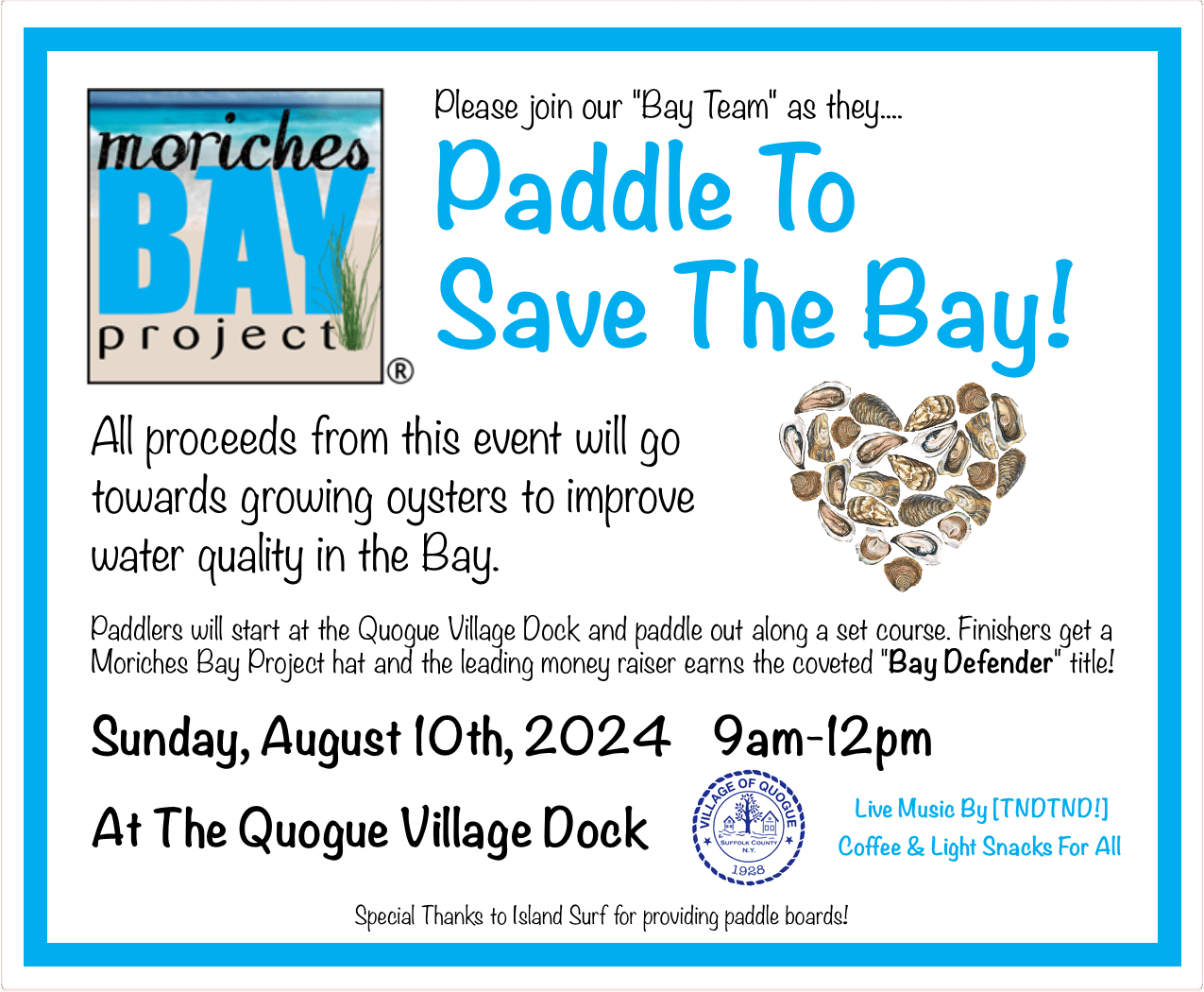 Campaign cover image for 2024 Moriches Bay Project Paddle-A-Thon
