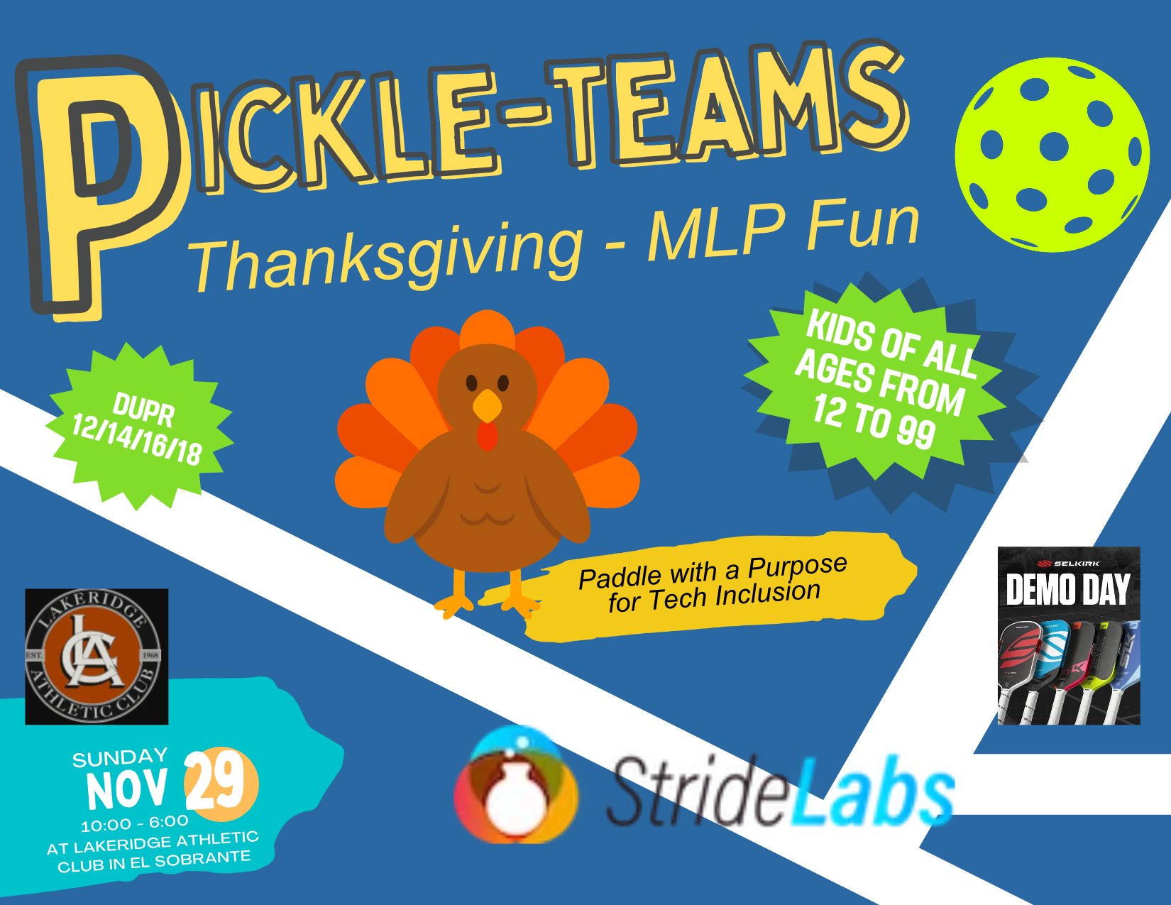 Campaign cover image for Thanksgiving Pickle-Teams with Stride Labs
