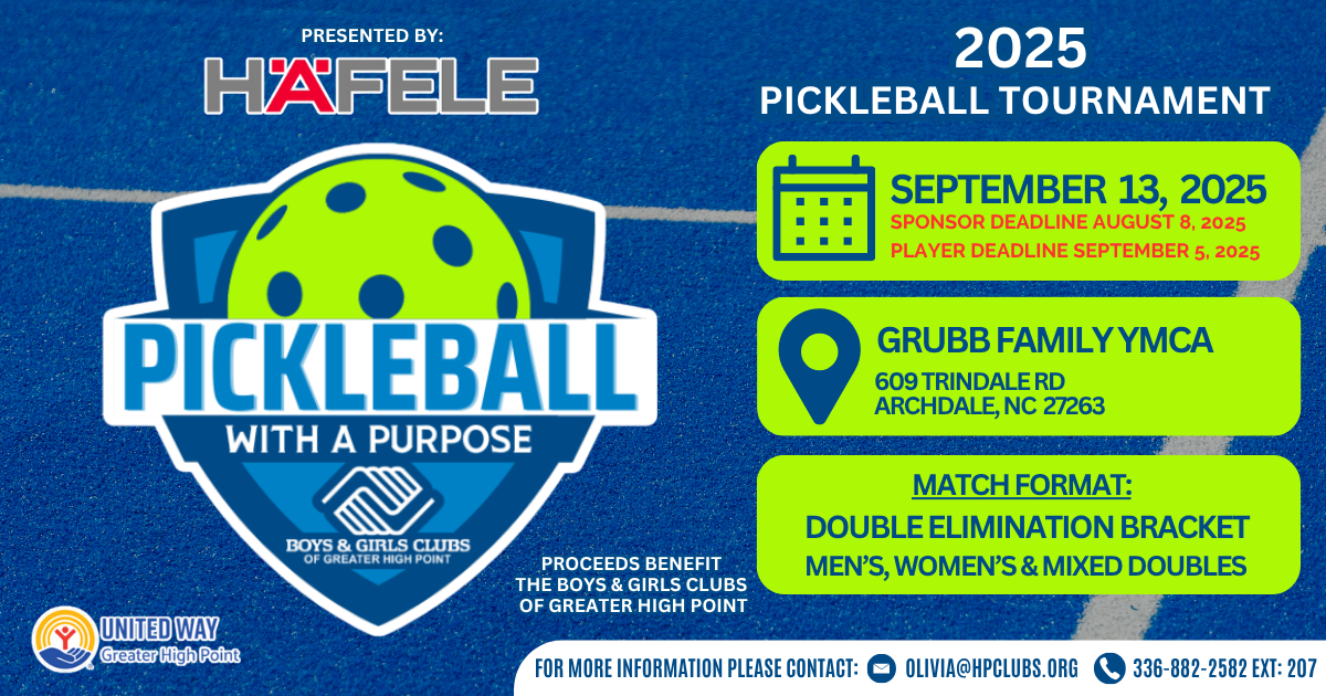 Campaign cover image for Pickleball With a Purpose - High Point Pickleball Tournament