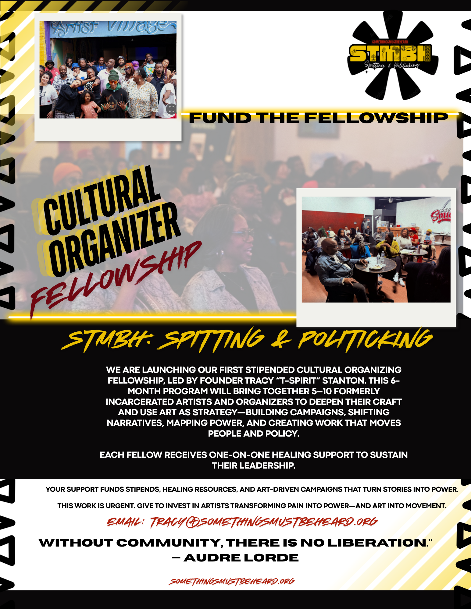 Campaign cover image for STMBH : Spitting & Politicking Cultural Organizing Fellowship