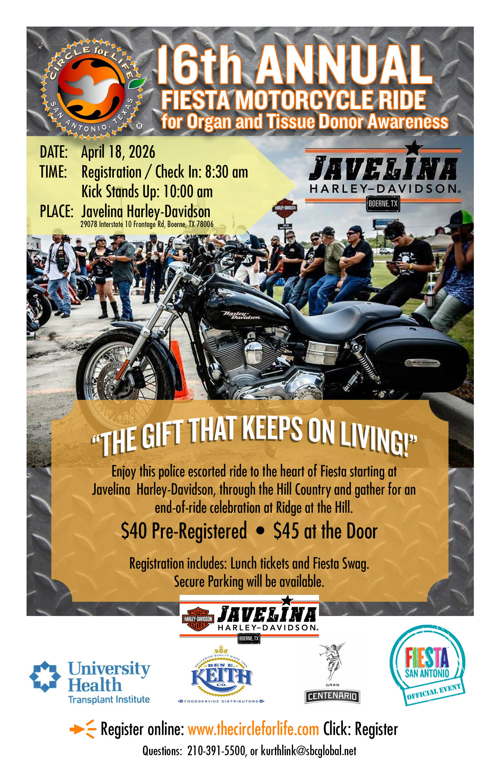 The Circle For Life Motorcycle Rally 2026 | The Lost Boys Inc