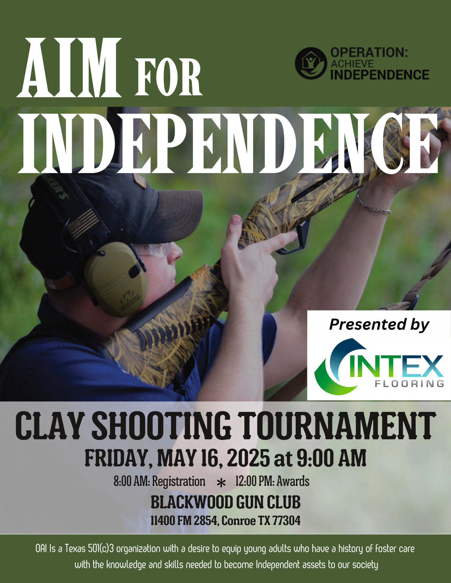 Campaign cover image for 2025 Aim for Independence Clay Shoot