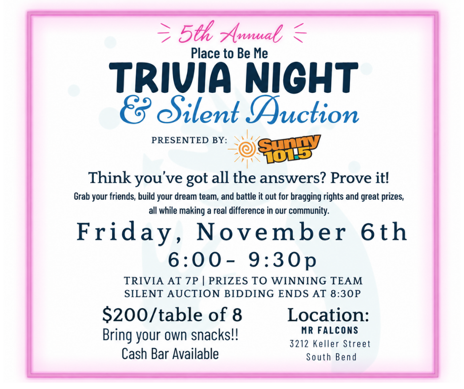 Campaign cover image for Place To Be Me 5th Annual Trivia Night & Silent Auction