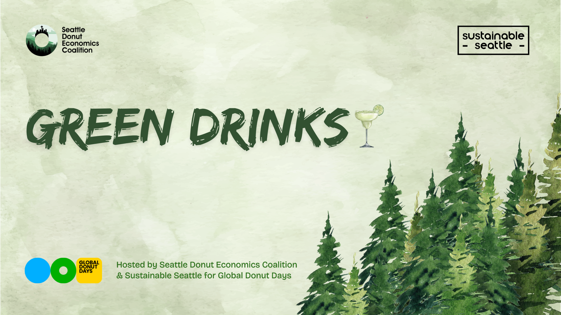 Campaign cover image for Global Donut Days meets Seattle Green Drinks