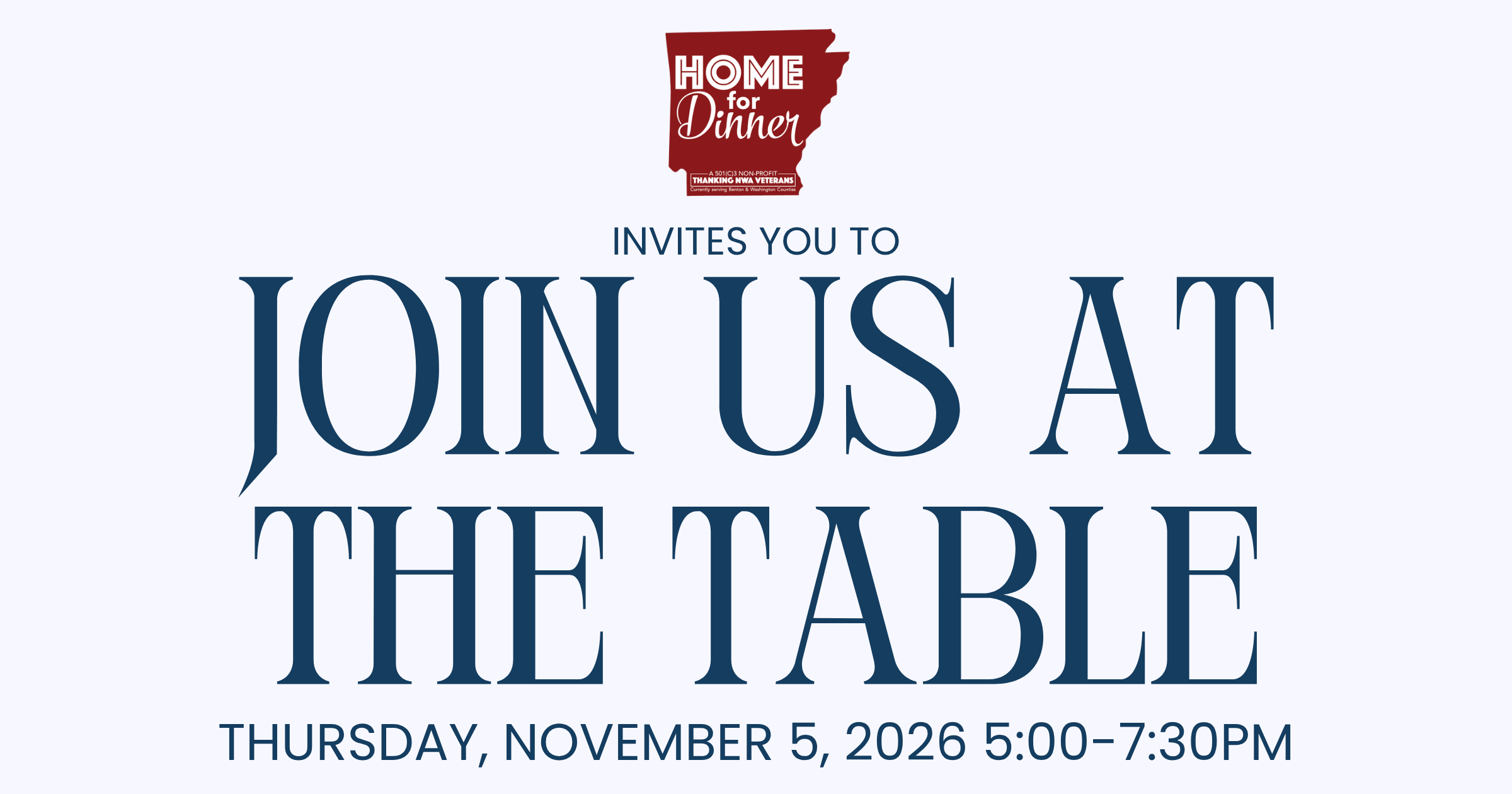 Campaign cover image for Join Us At The Table 2026
