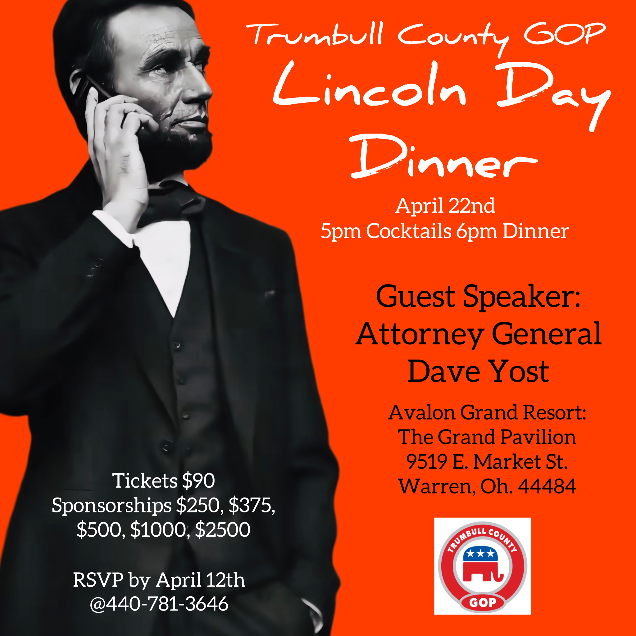 Campaign cover image for Trumbull County GOP Lincoln Day Dinner