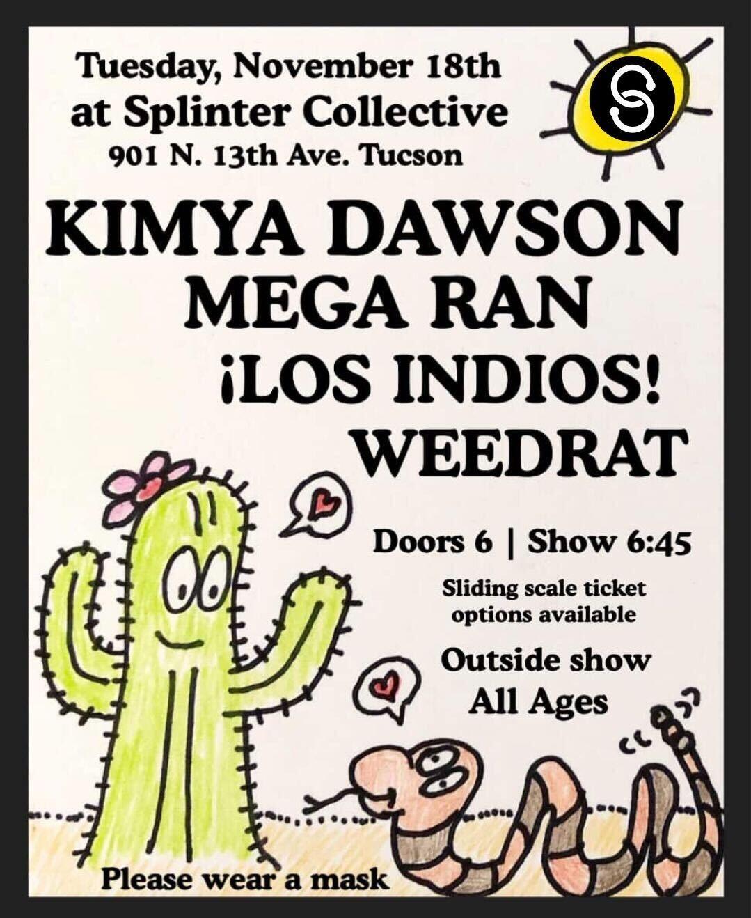 Campaign cover image for Kimya Dawson @ Splinter Collective