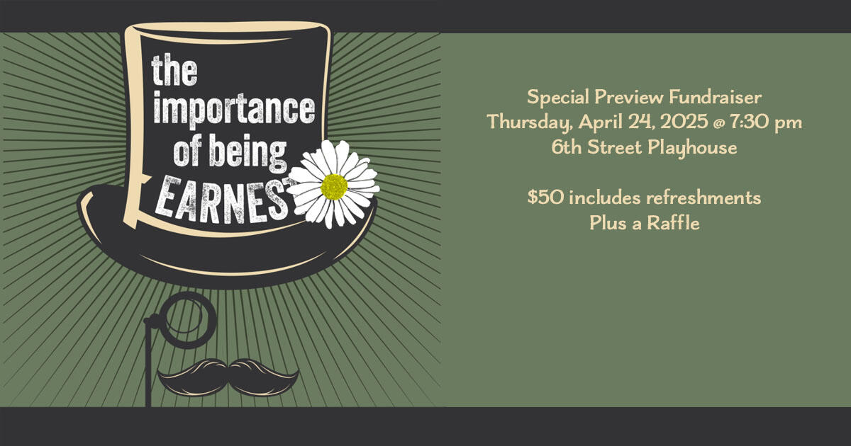 Campaign cover image for "The Importance of Being Earnest" preview