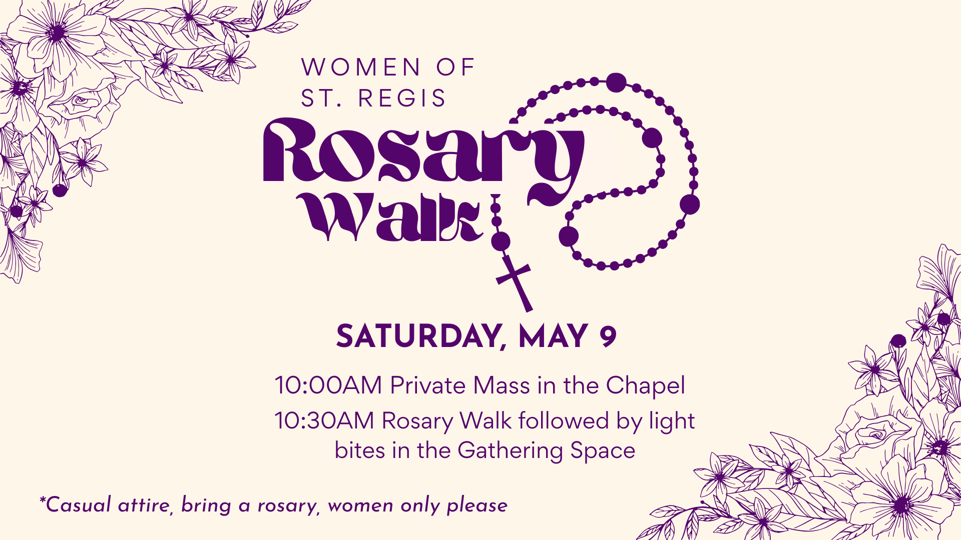 Campaign cover image for Women of St. Regis Rosary Walk
