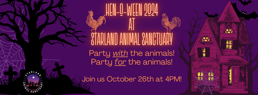 Campaign cover image for Halloween at Starland Animal Sanctuary 2024