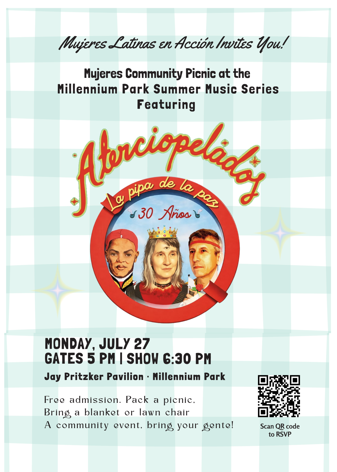 Campaign cover image for Mujeres Community Picnic: Aterciopelados at Millennium Park