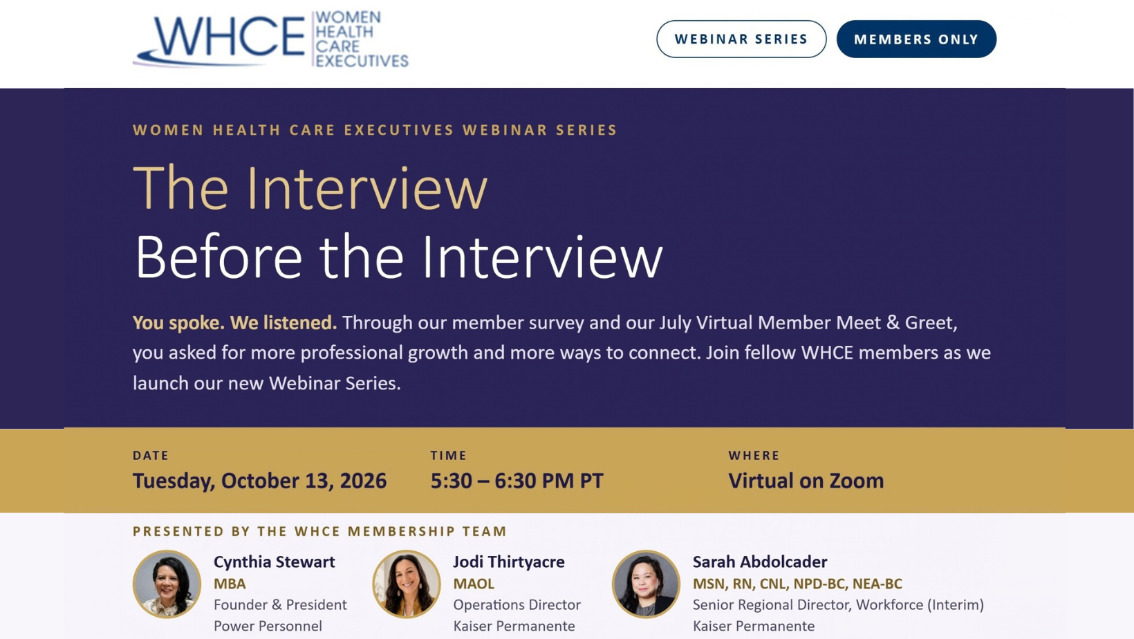 Campaign cover image for October Virtual Meet and Greet