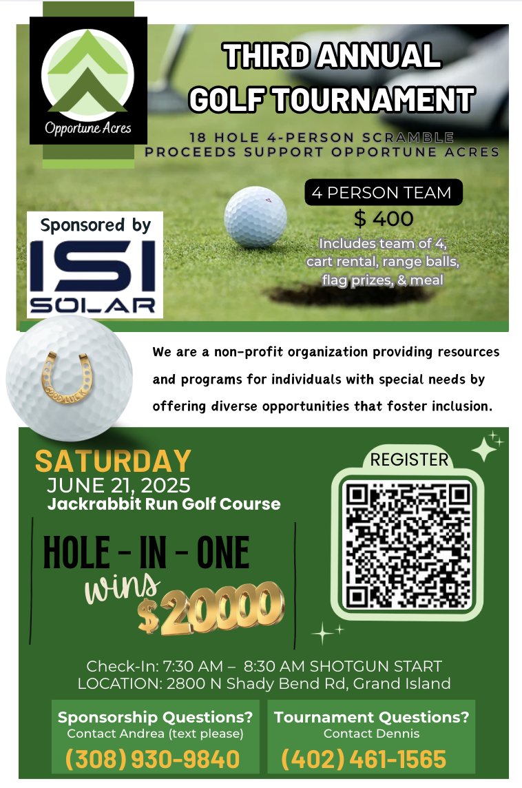 Campaign cover image for 2025 Opportune Acres Golf Tournament