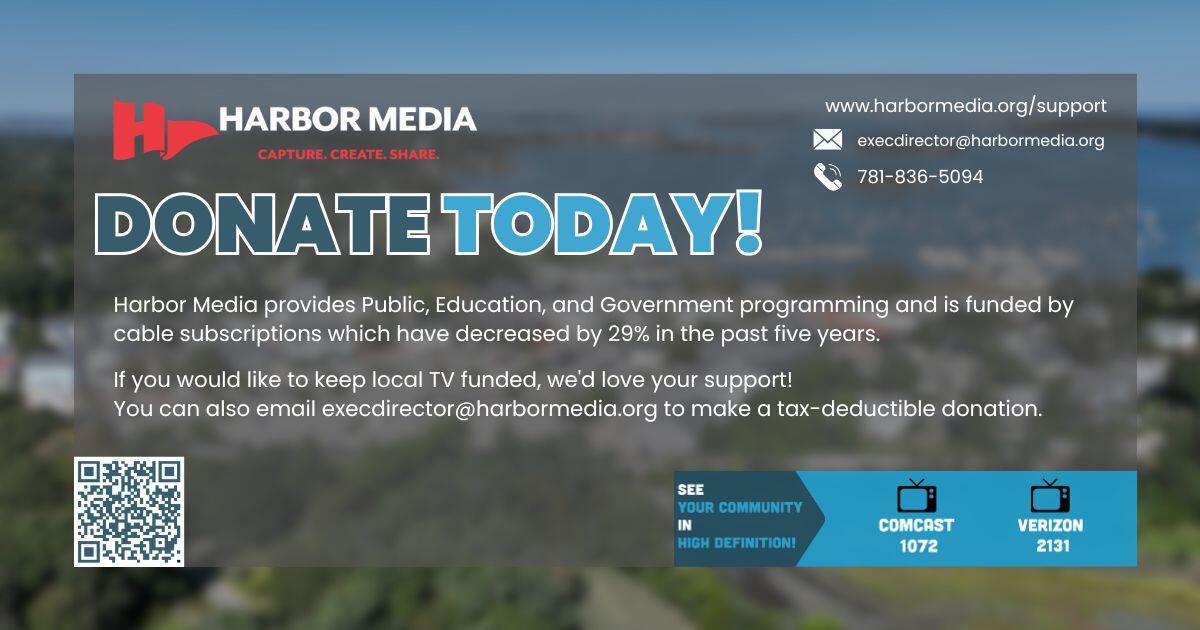 Campaign cover for Support Harbor Media, Hingham's Community Media Center!