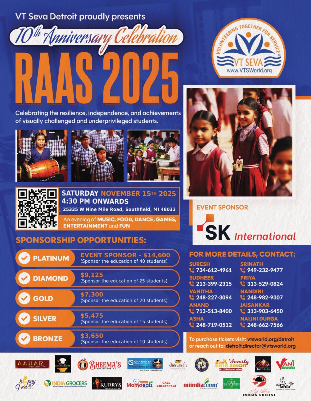 Campaign cover image for VT Seva Detroit RAAS 2025