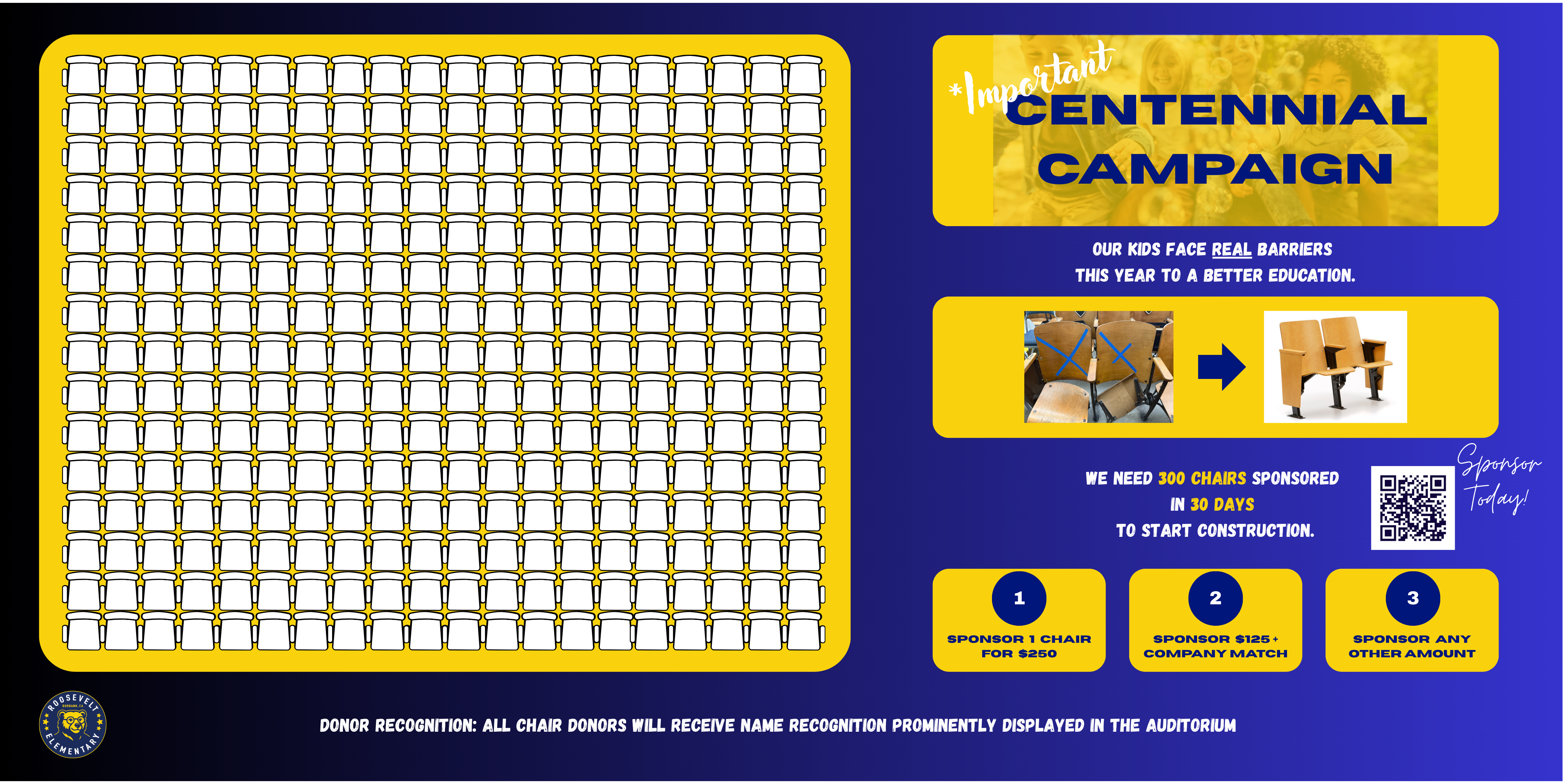 Campaign cover image for Auditorium Seating Replacement!