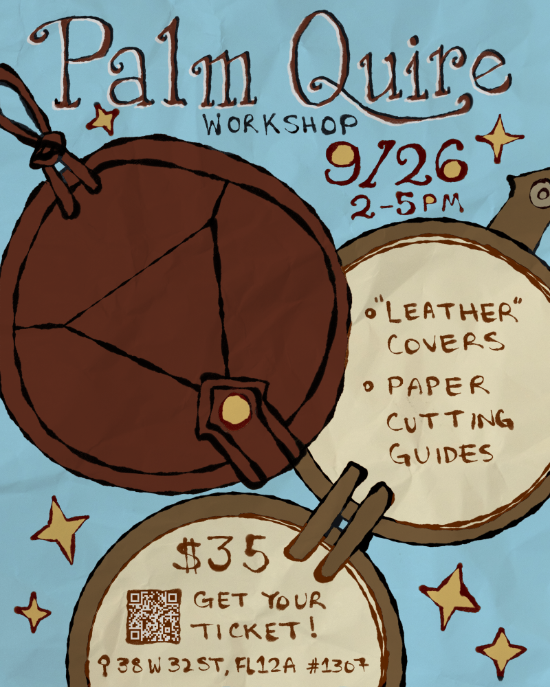 Campaign cover image for Palm Quire Notebook Workshop 9/26