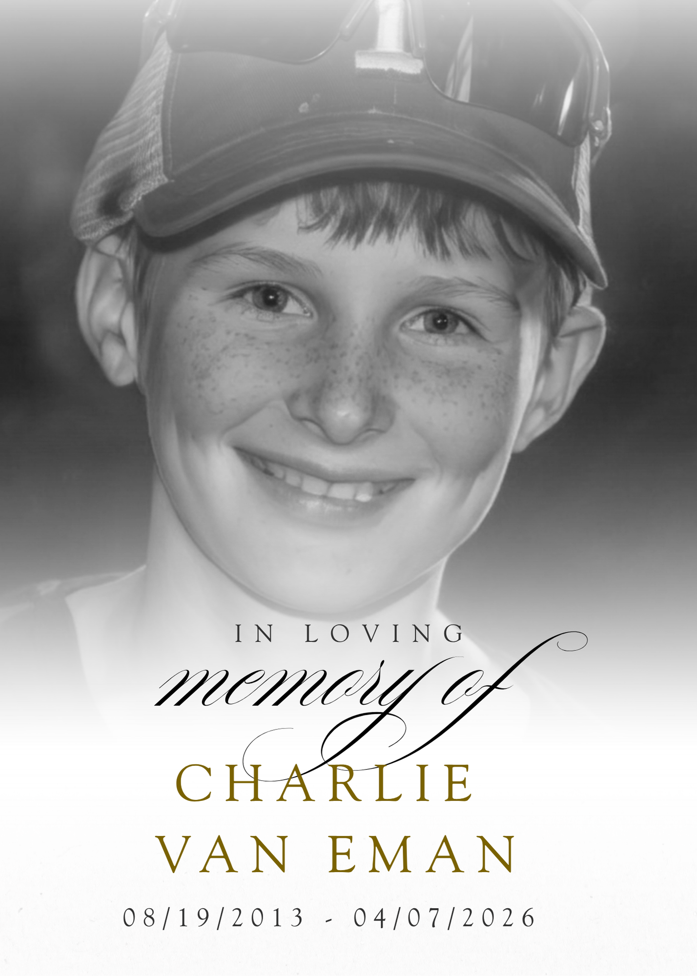 Campaign cover image for The Charlie Van Eman Memorial Fund