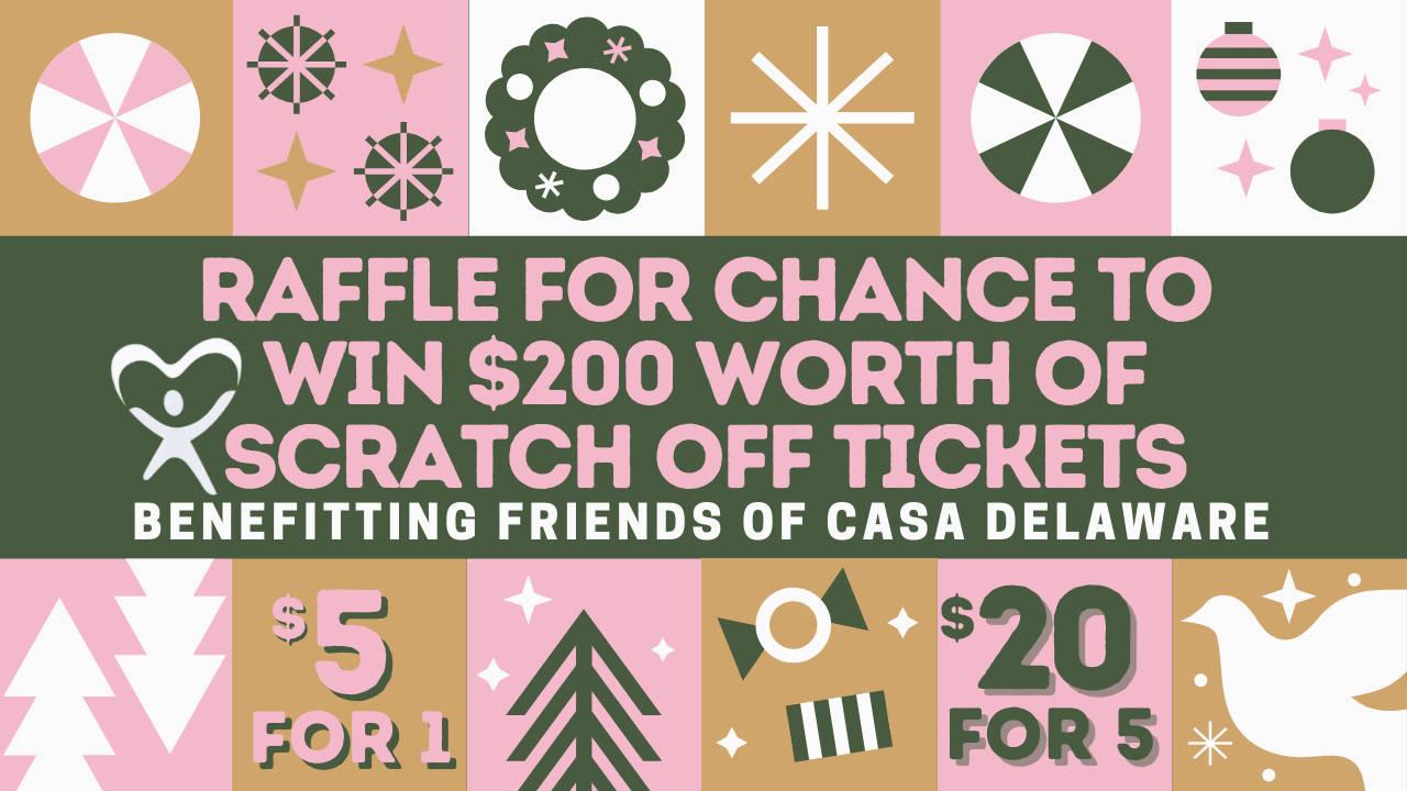 Campaign cover image for Friends of CASA Delaware's Holiday Raffle!