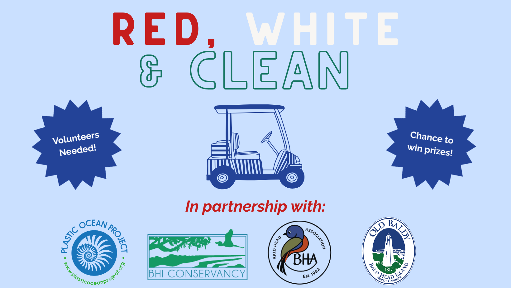 Campaign cover image for Red, White & Clean: 4th of July Island Clean-up