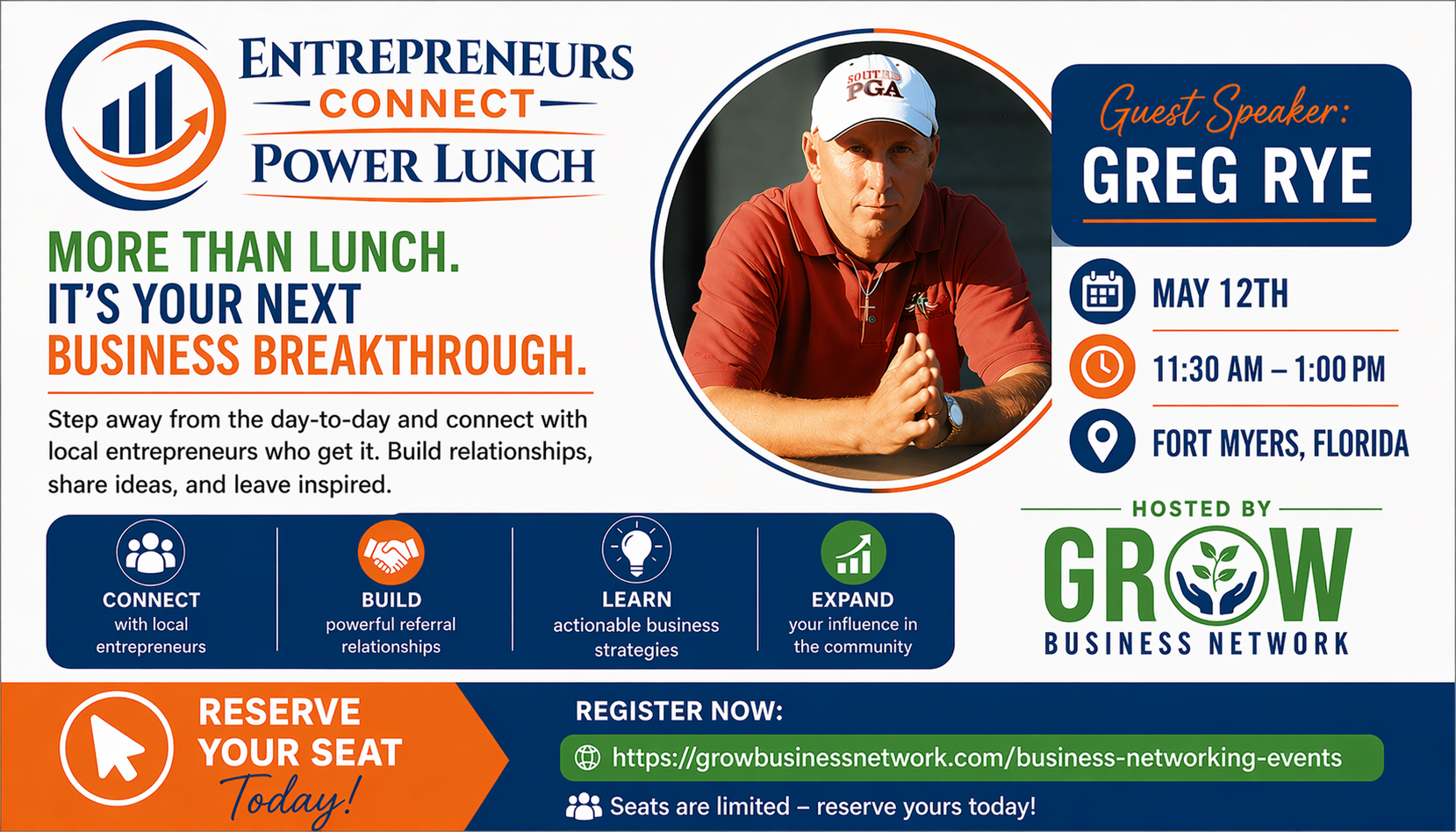 Campaign cover image for Entrepreneur Connect Power Lunch 4/14