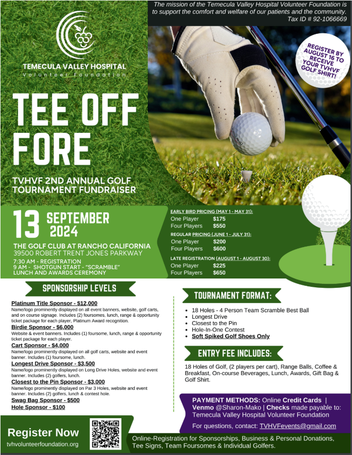 Campaign cover image for TVHVF 2nd Annual Golf Tournament